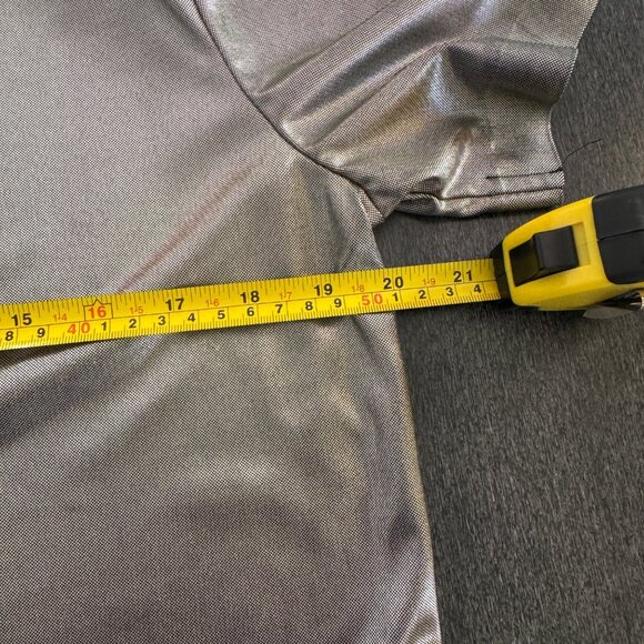 Petites by Fundamental Things Women's SS Metallic Top Made In USA, Size 6 - Picture 6 of 6